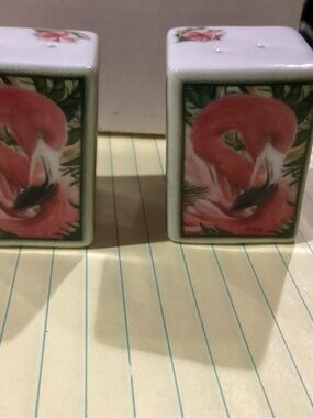 Flamingo mini Salt and Pepper Shakers 1 set